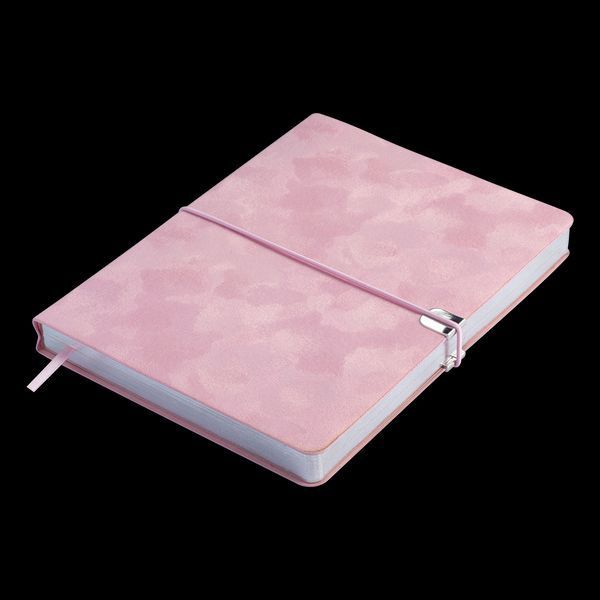 Щоденник недат. VELOUR, A5, рожевий, штуч.шкіра, 336 стор BM.20770-10 фото