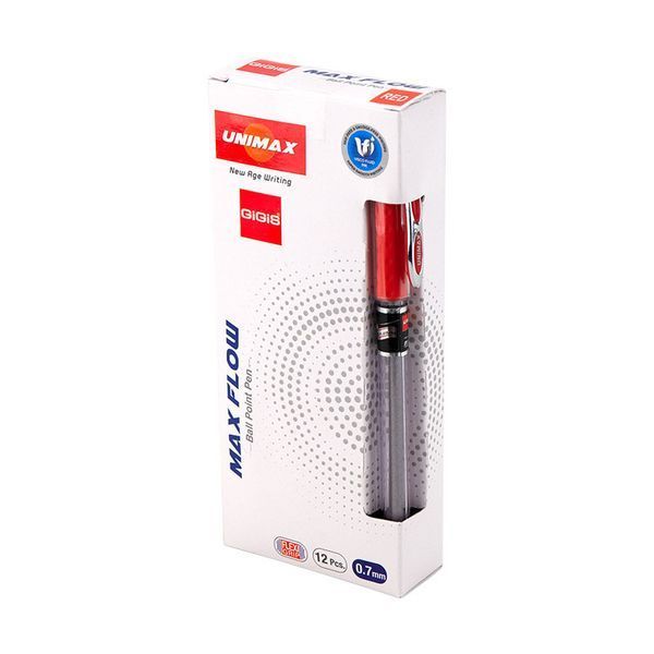 Ручка кулькова Maxflow, червона ux-117-06 фото