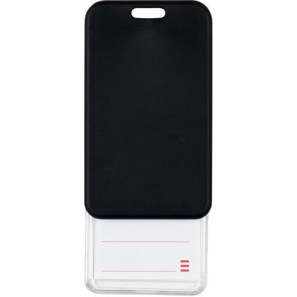 Бейдж-чохол SoftTouch матовий, чорний, 4550V(54*85мм)+шнурок 4550v-01-a фото