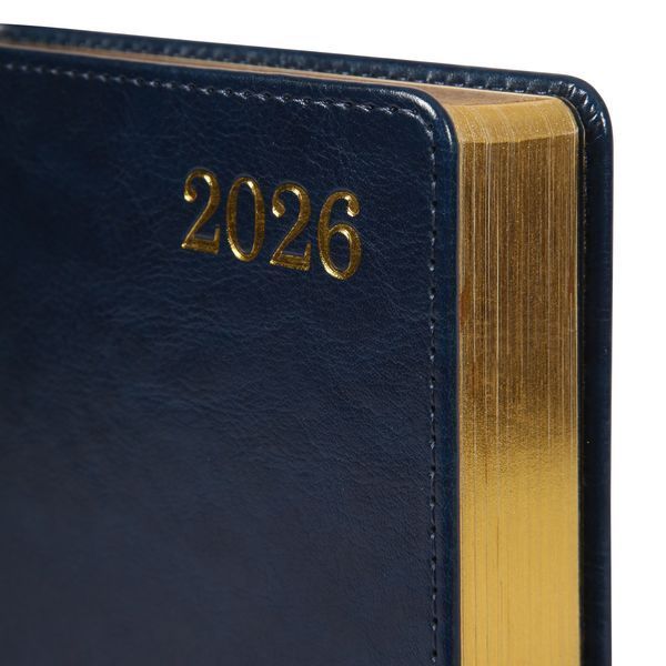 Щоденник А5 Leo Planner датований 2026 "City", твердий, синій, 368 сторінок 252667 фото